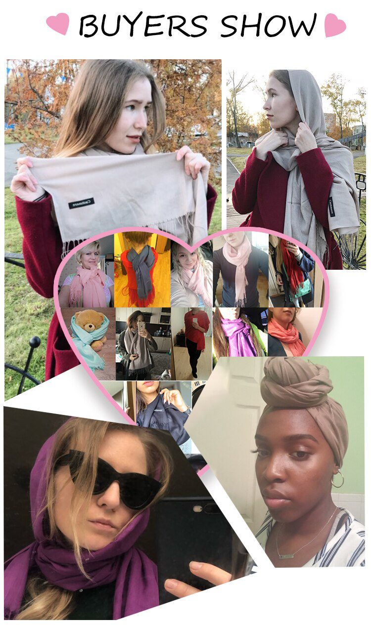 2020 fashion summer women scarf thin shawls and wraps lady solid female hijab stoles long cashmere pashmina foulard head scarves