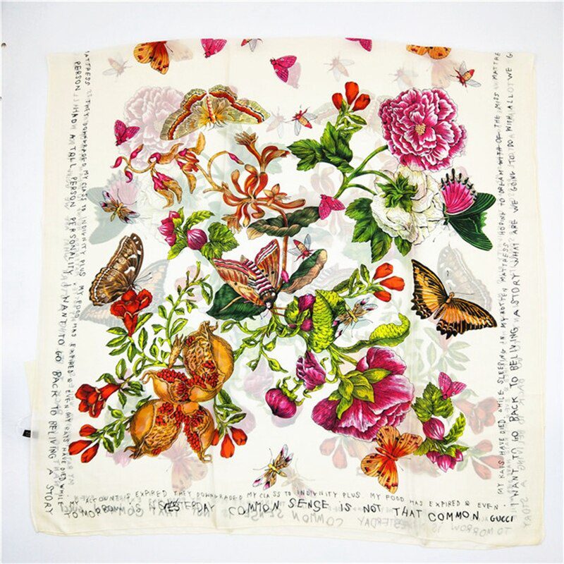 2020 Luxury Brand Women Scarf Autumn Silk Scarves Shawls Lady Wraps Soft Pashimina Foulard Female Echarpe Designer Stole Bandana