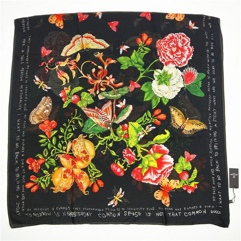 2020 Luxury Brand Women Scarf Autumn Silk Scarves Shawls Lady Wraps Soft Pashimina Foulard Female Echarpe Designer Stole Bandana