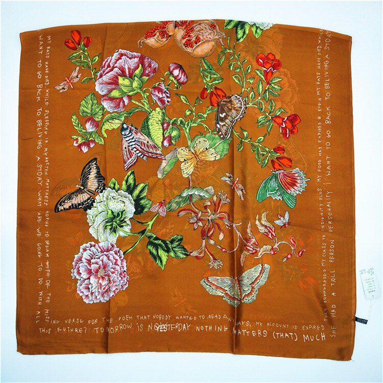 2020 Luxury Brand Women Scarf Autumn Silk Scarves Shawls Lady Wraps Soft Pashimina Foulard Female Echarpe Designer Stole Bandana