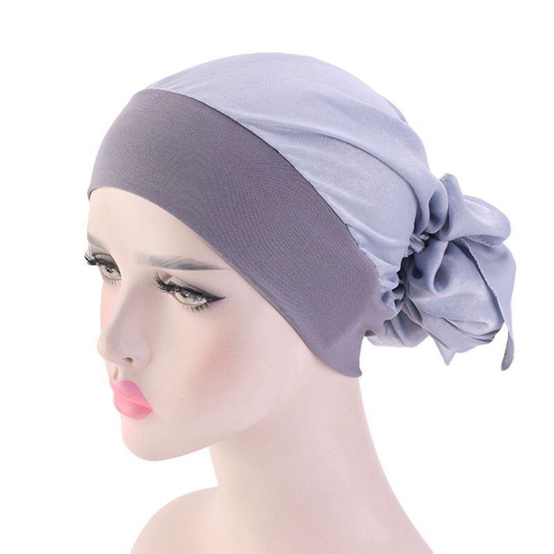 2020 fashion printed flowers women inner hijabs cap muslim head scarf turban bonnet ready to wear ladies wrap under hijab caps