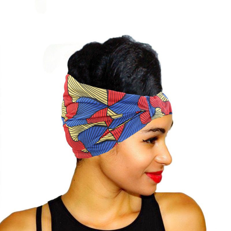 New Style African Printed Stretch Cotton Headband, Women's Sports Elastic Turban Scarf, Ladies Bandage Headgear Hair Accessories New Style African Printed Stretch Cotton Headband, Women's Sports Elastic Turban Scarf, Ladies Bandage Headgear Hair Accessories