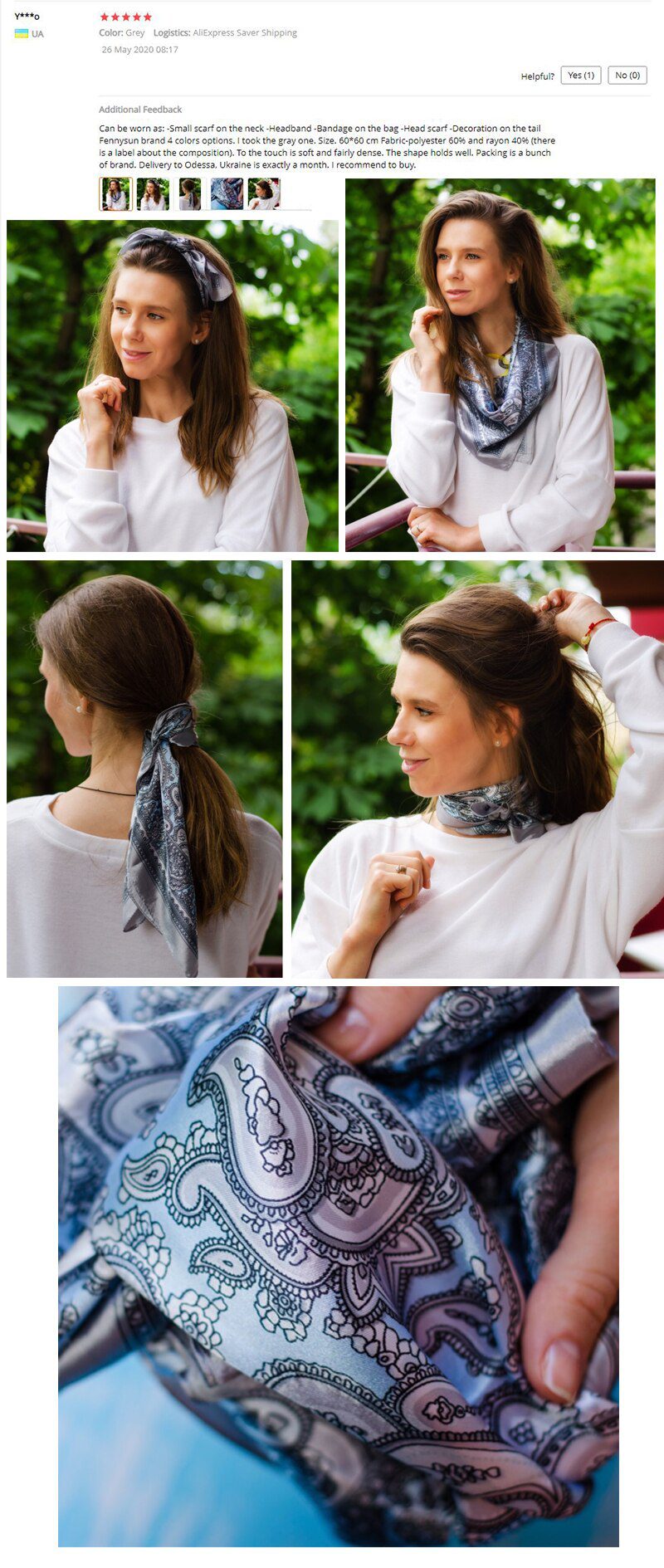 Scarf Silk Satin Bandana Women Summer Square Small Bag Wrap Bohemian Retro Paisley Ladies Scarves Indian Muslim Islamic Kerchief