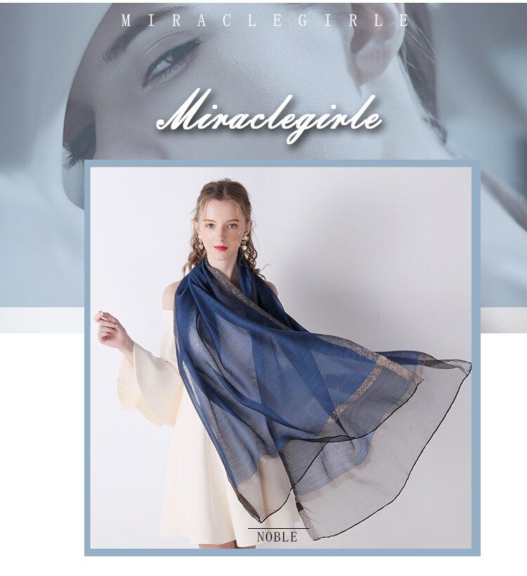 2020 New Summer Silk Scarf For Women Long Size Pashmina Lady Shawl Female Wraps Bandana Foulard Hijabs Solid Soft Beach Stoles