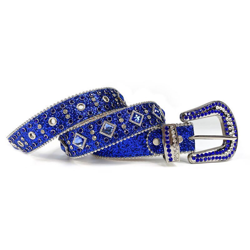 Western Cowgirl Cowboy Bling Bling Rhinestones Belt Quality Studded Belt For Women Men Fashion Cinto De Strass Ceinture Femme