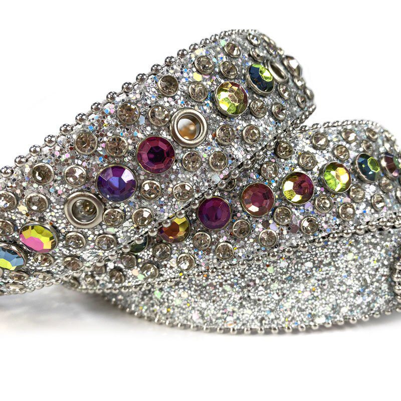 Western Cowgirl Cowboy Bling Bling Rhinestones Belt Quality Studded Belt For Women Men Fashion Cinto De Strass Ceinture Femme