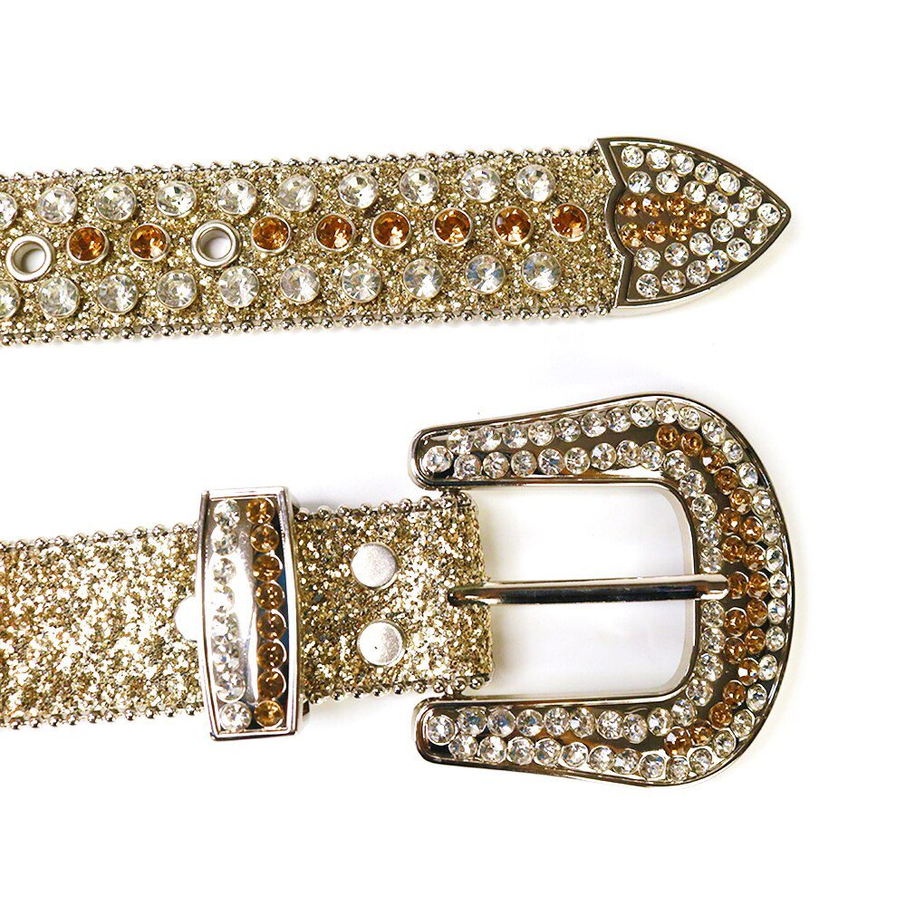 Western Cowgirl Cowboy Bling Bling Rhinestones Belt Quality Studded Belt For Women Men Fashion Cinto De Strass Ceinture Femme