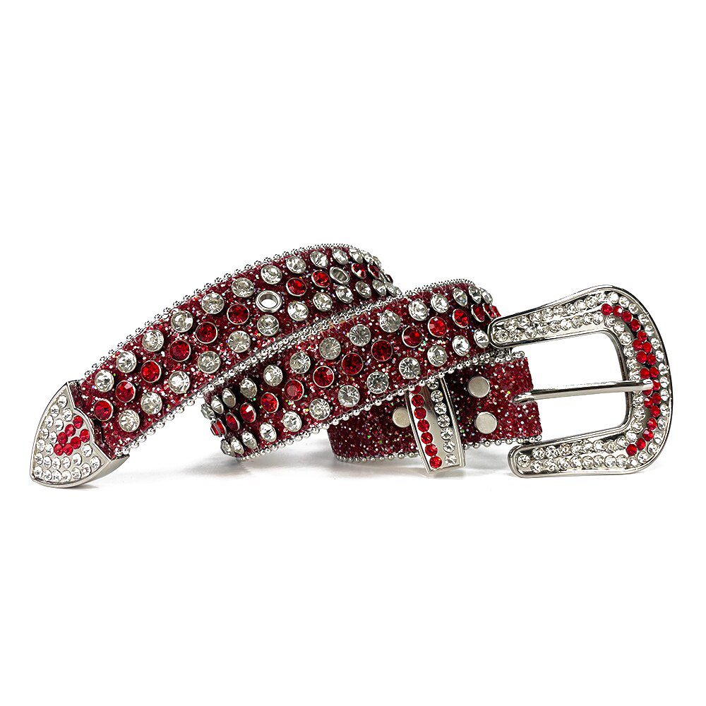 Western Cowgirl Cowboy Bling Bling Rhinestones Belt Quality Studded Belt For Women Men Fashion Cinto De Strass Ceinture Femme