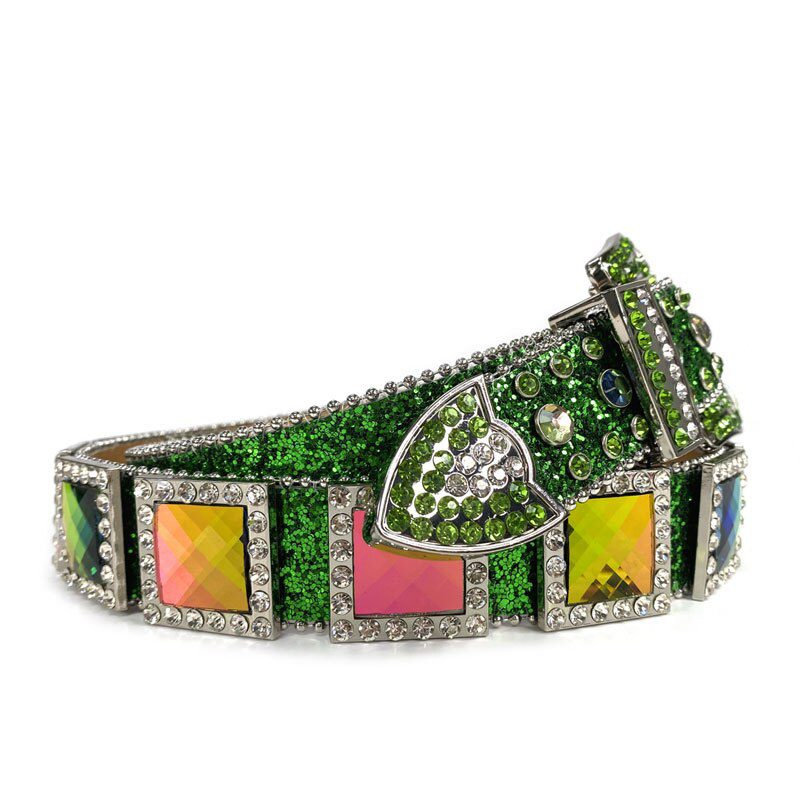 Western Cowgirl Cowboy Bling Bling Rhinestones Belt Quality Studded Belt For Women Men Fashion Cinto De Strass Ceinture Femme