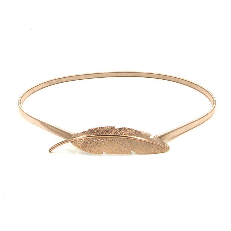 Flower Leaf Shape Belts For Women Wedding Designer Elastic Girl Stretch Skinny Waist Belt Cummerbunds Metal Female Belt ceinture