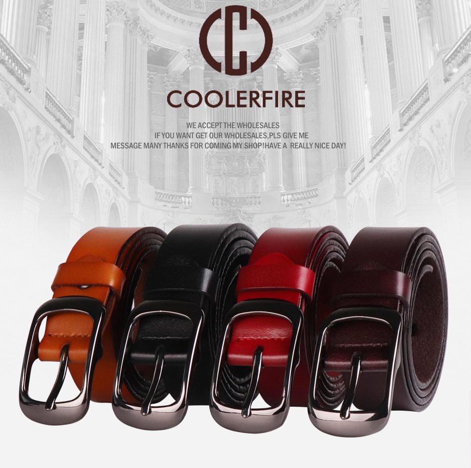 Women's strap casual all-match Women brief genuine leather belt women strap pure color belts Top quality jeans belt WH001