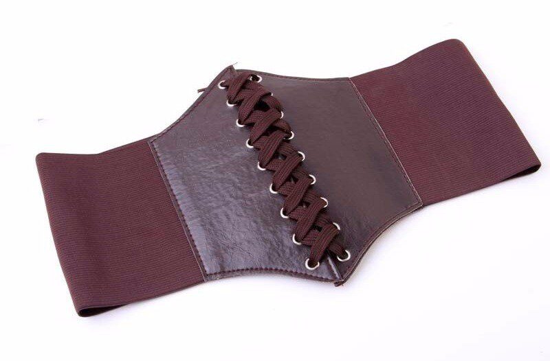 2021 Corset Wide Belts Pu Leather Slimming Body Belts for women Elastic Waist Belts cinto sobretudo feminin ceinture femme fajas