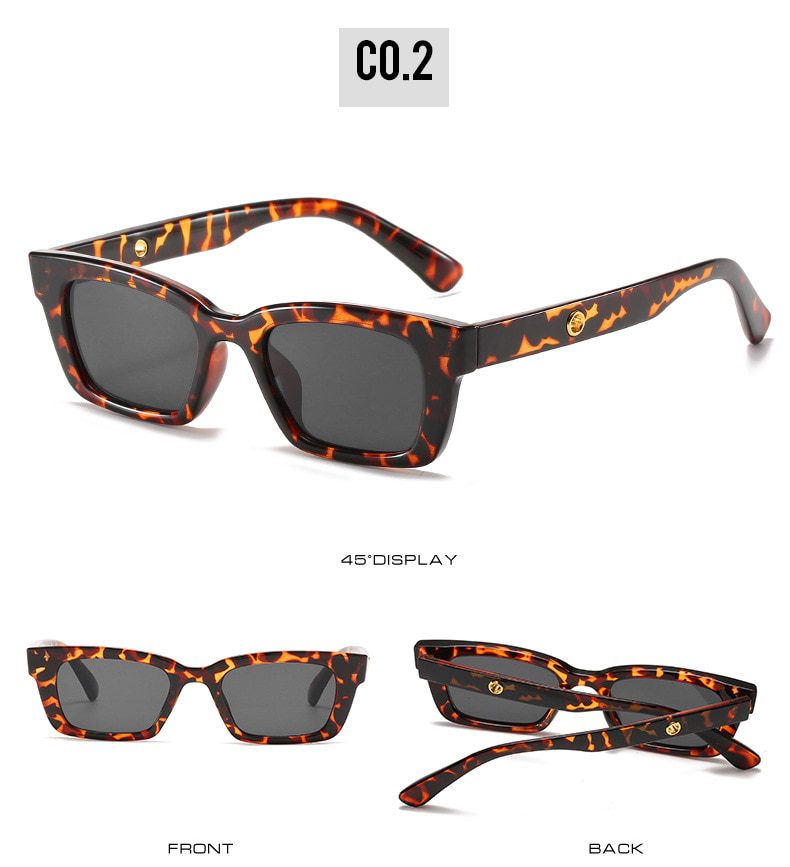 2021 New Women Rectangle Vintage Sunglasses Brand Designer Retro Points Sun Glasses Female Lady Eyeglass Cat Eye Driver Goggles