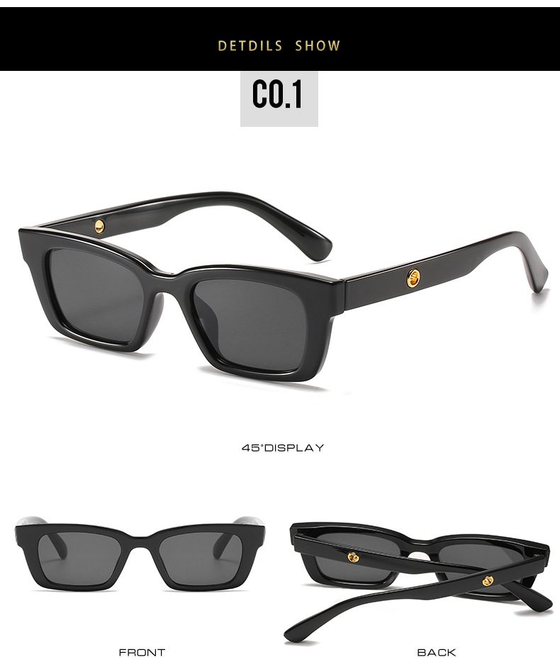 2021 New Women Rectangle Vintage Sunglasses Brand Designer Retro Points Sun Glasses Female Lady Eyeglass Cat Eye Driver Goggles