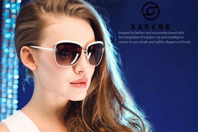 BARCUR Polarized Ladies Sunglasses Women Gradient Lens Round Sun Glasses Square Luxury Brand Oculos Lunette De Soleil Femme BARCUR Polarized Ladies Sunglasses Women Gradient Lens Round Sun Glasses Square Luxury Brand Oculos Lunette De Soleil Femme