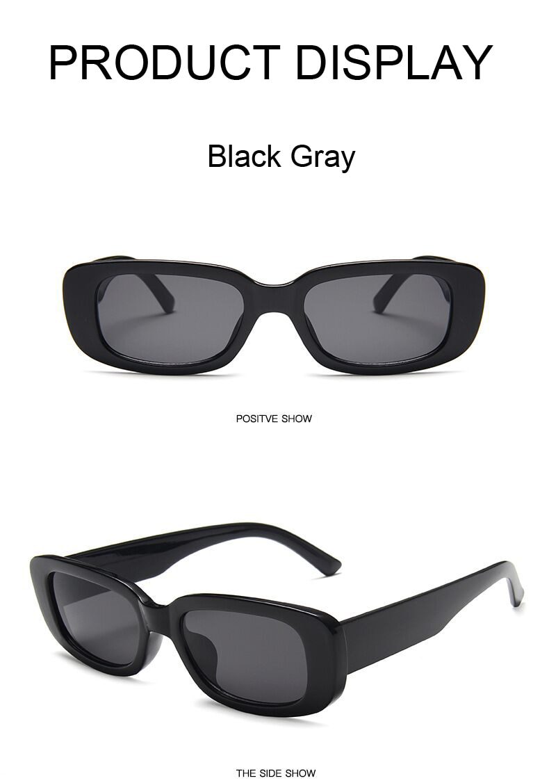 Vintage Black Square Sunglasses Women Luxury Brand Small Rectangle Sun Glasses Female Gradient Clear Mirror Oculos De Sol Vintage Black Square Sunglasses Women Luxury Brand Small Rectangle Sun Glasses Female Gradient Clear Mirror Oculos De Sol