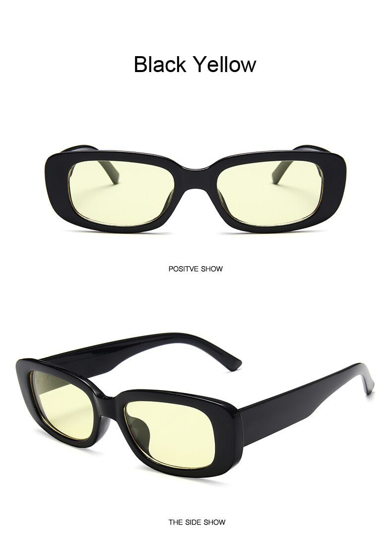 Vintage Black Square Sunglasses Women Luxury Brand Small Rectangle Sun Glasses Female Gradient Clear Mirror Oculos De Sol Vintage Black Square Sunglasses Women Luxury Brand Small Rectangle Sun Glasses Female Gradient Clear Mirror Oculos De Sol