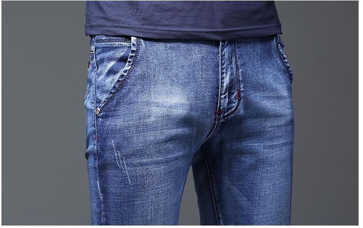 Batmo 2021 new arrival high quality casual slim elastic black jeans men ,men's pencil pants ,skinny jeans men 2108