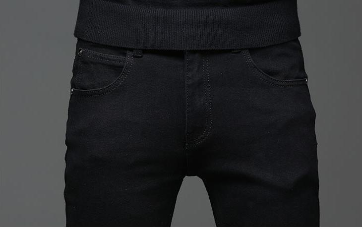 Batmo 2021 new arrival high quality casual slim elastic black jeans men ,men's pencil pants ,skinny jeans men 2108
