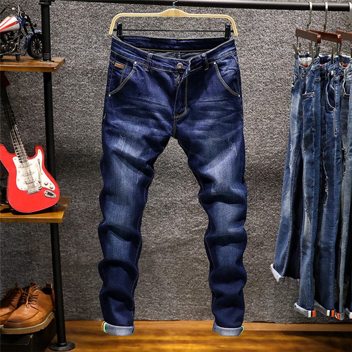 Skinny Jeans Men Zipper Fly Slim Fit Denim Joggers Stretch Male Jean Pencil Pants Blue Men's Jeans Fashion Casual Hombre,809 Skinny Jeans Men Zipper Fly Slim Fit Denim Joggers Stretch Male Jean Pencil Pants Blue Men's Jeans Fashion Casual Hombre,809