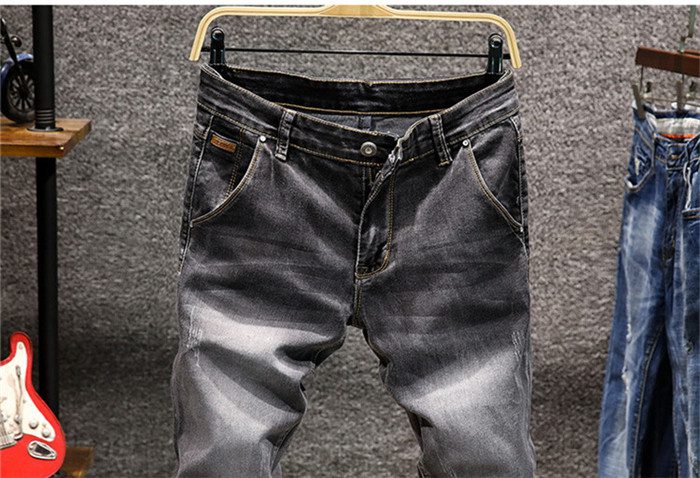 Skinny Jeans Men Zipper Fly Slim Fit Denim Joggers Stretch Male Jean Pencil Pants Blue Men's Jeans Fashion Casual Hombre,809 Skinny Jeans Men Zipper Fly Slim Fit Denim Joggers Stretch Male Jean Pencil Pants Blue Men's Jeans Fashion Casual Hombre,809