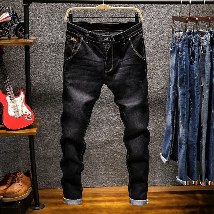 Skinny Jeans Men Zipper Fly Slim Fit Denim Joggers Stretch Male Jean Pencil Pants Blue Men's Jeans Fashion Casual Hombre,809 Skinny Jeans Men Zipper Fly Slim Fit Denim Joggers Stretch Male Jean Pencil Pants Blue Men's Jeans Fashion Casual Hombre,809