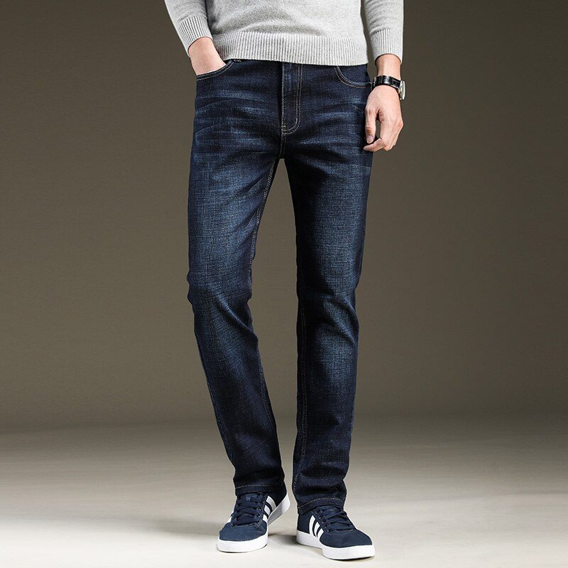 Brands Jeans Trousers Men Clothes 2020 New Black Elasticity Skinny Jeans Business Casual Male Denim Slim Pants Classic Style