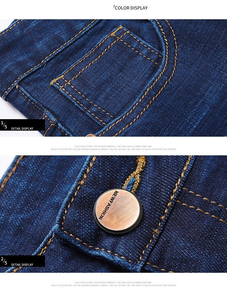 Brands Jeans Trousers Men Clothes 2020 New Black Elasticity Skinny Jeans Business Casual Male Denim Slim Pants Classic Style