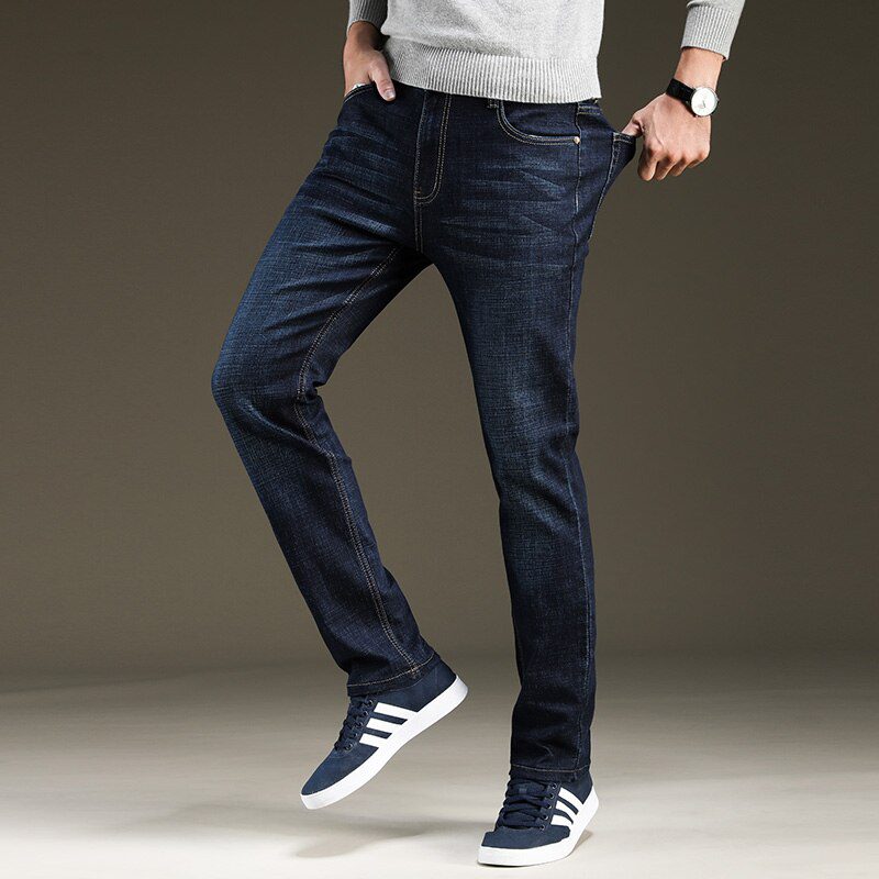 Brands Jeans Trousers Men Clothes 2020 New Black Elasticity Skinny Jeans Business Casual Male Denim Slim Pants Classic Style