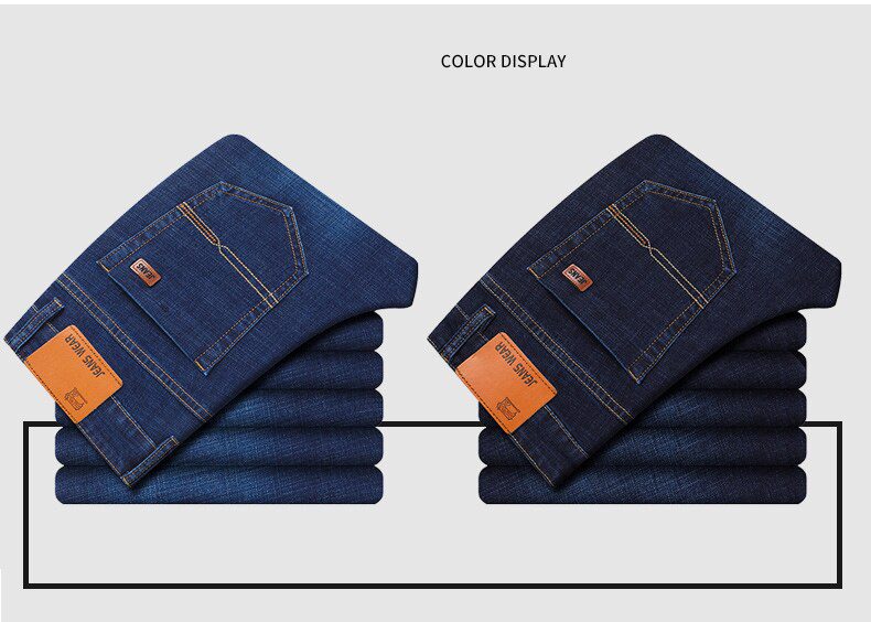 SULEE Brand 2021 New Men's Slim Elastic Jeans Fashion Business Classic Style Jeans Denim Pants Trousers Male SULEE Brand 2021 New Men's Slim Elastic Jeans Fashion Business Classic Style Jeans Denim Pants Trousers Male