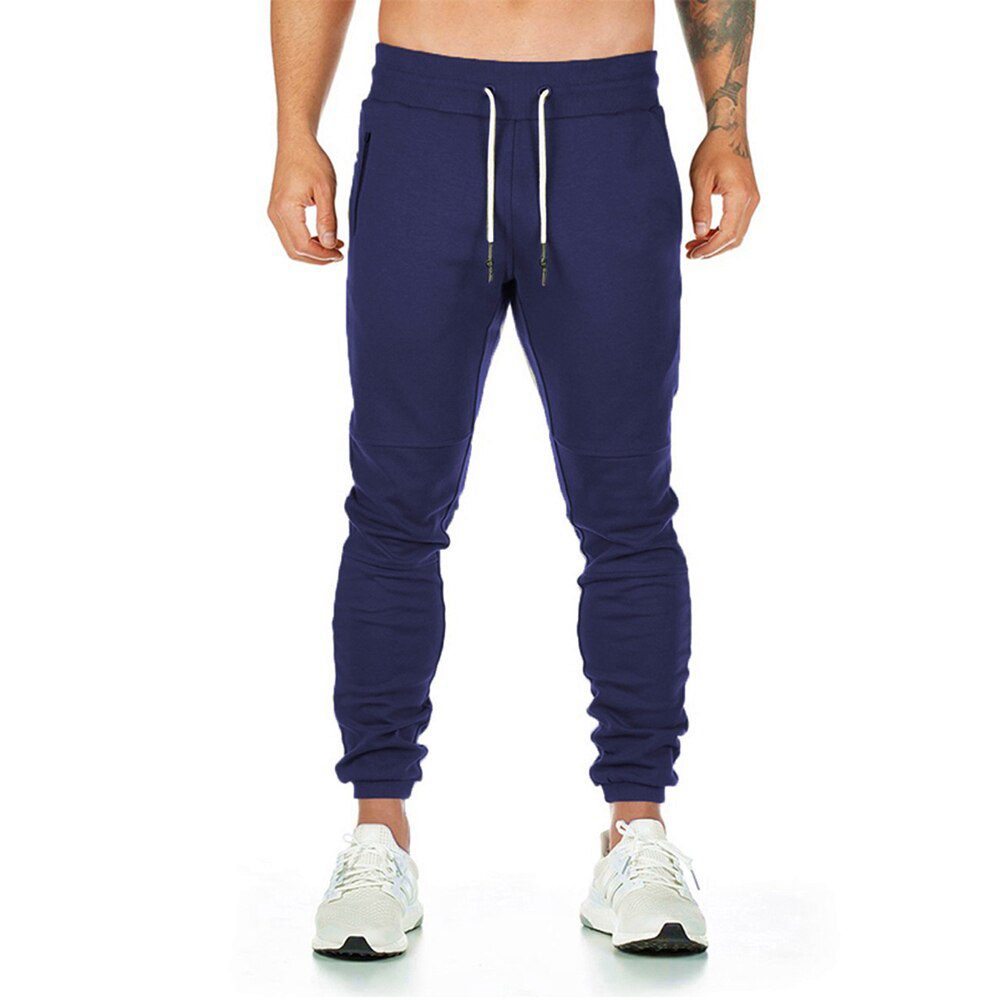 Joggers Sweatpants Men Casual Pants Solid Color Gyms Fitness Workout Sportswear Trousers Autumn Winter Male Crossfit Track Pants