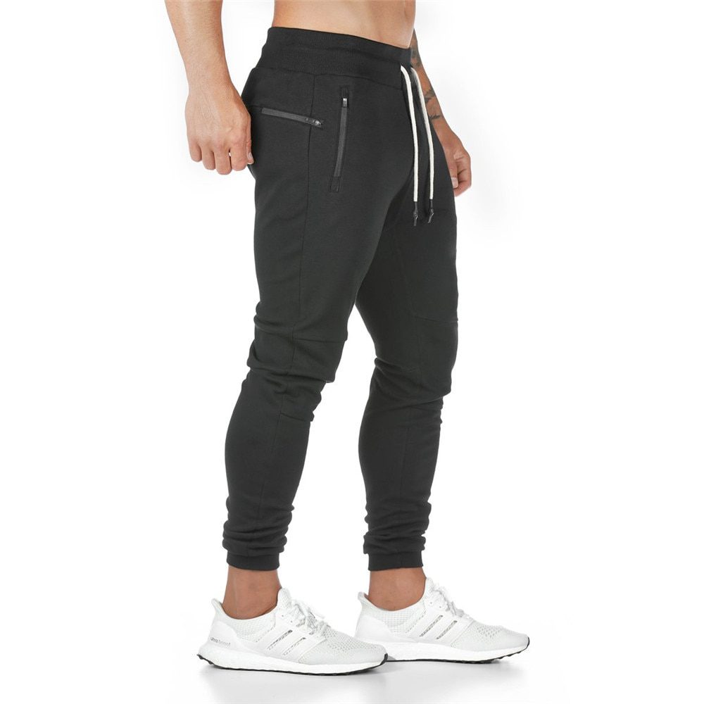 Joggers Sweatpants Men Casual Pants Solid Color Gyms Fitness Workout Sportswear Trousers Autumn Winter Male Crossfit Track Pants