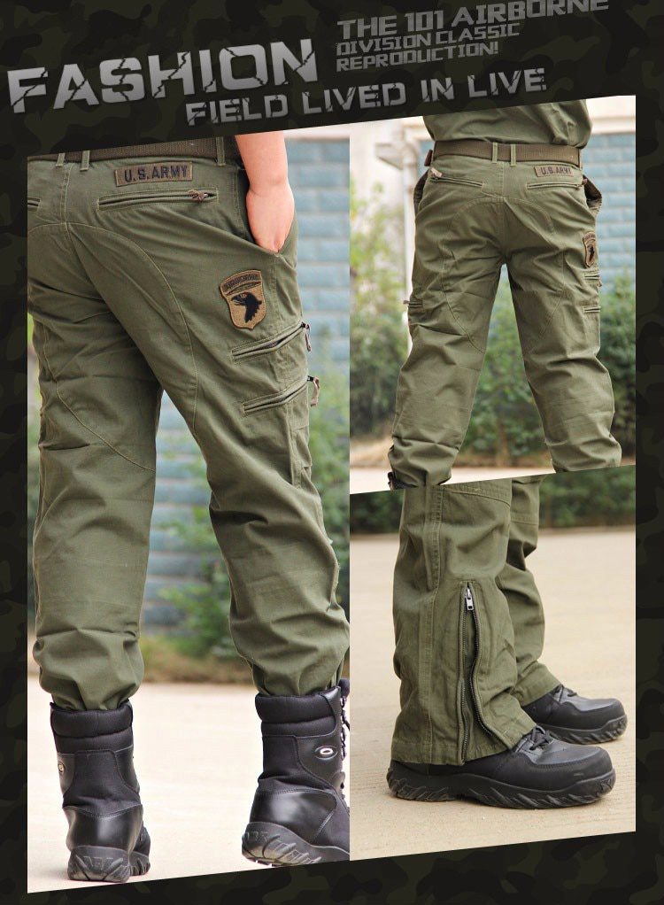 Men's Cargo Pants Army Military Style Tactical Pants Male Camo Jogger Plus Size Cotton Many Pocket Men Camouflage Black Trousers