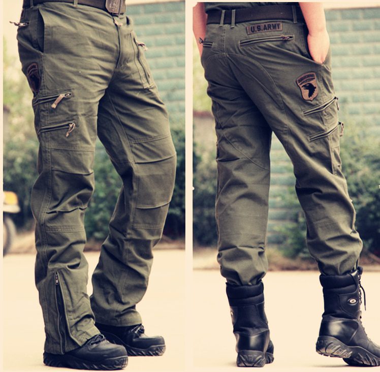 Men's Cargo Pants Army Military Style Tactical Pants Male Camo Jogger Plus Size Cotton Many Pocket Men Camouflage Black Trousers