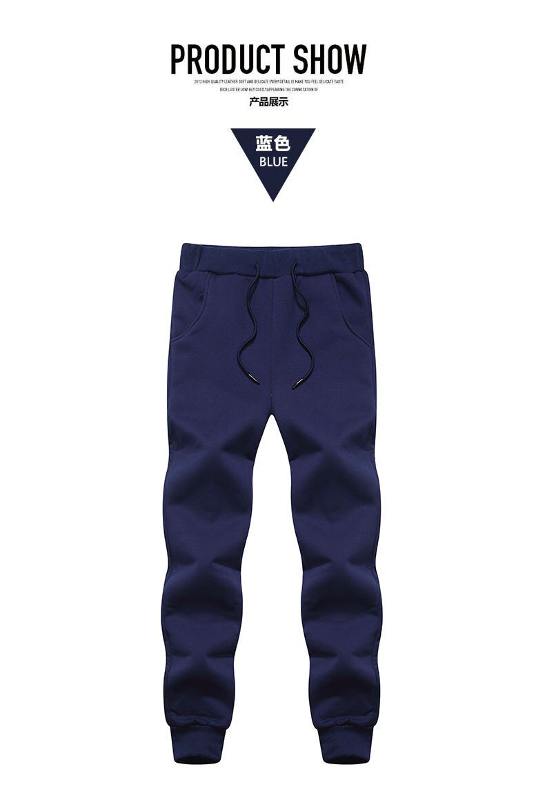 Men's Winter Pants Classic brand sweatpants super Warm Thick Pants cashmere Trousers For Men fleece Male long outdoors Pants men