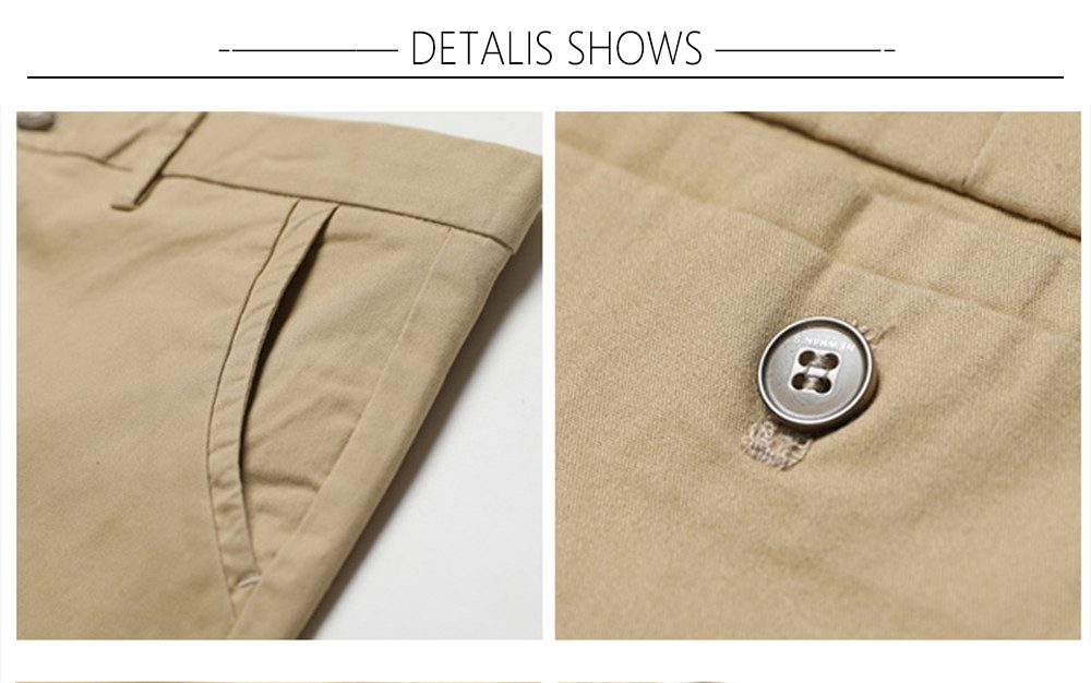 BROWON Autumn Men Fashions Solid Color Casual Pants Men Straight Slight Elastic Ankle-Length High Quality Formal Trousers Men BROWON Autumn Men Fashions Solid Color Casual Pants Men Straight Slight Elastic Ankle-Length High Quality Formal Trousers Men