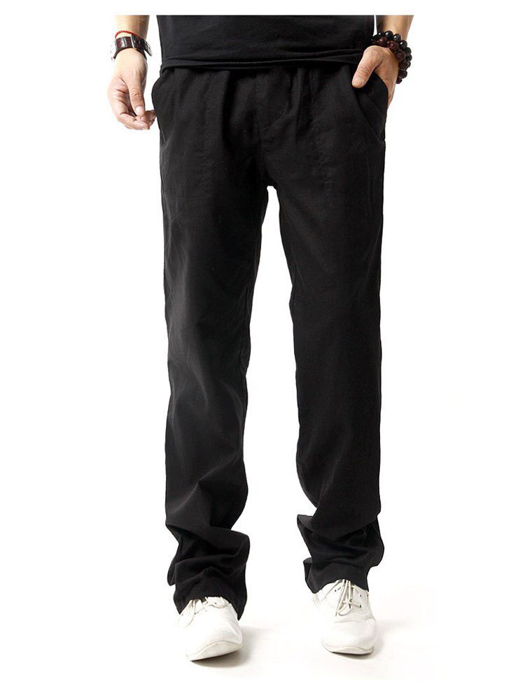 Brand New Men Cotton Linen Casual Pants Men's Solid Thin Breathable Joggers Sweatpants Plus Size M-XXXXL Straight Trousers Brand New Men Cotton Linen Casual Pants Men's Solid Thin Breathable Joggers Sweatpants Plus Size M-XXXXL Straight Trousers