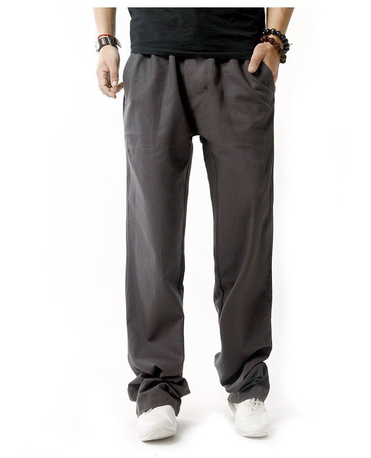 Brand New Men Cotton Linen Casual Pants Men's Solid Thin Breathable Joggers Sweatpants Plus Size M-XXXXL Straight Trousers Brand New Men Cotton Linen Casual Pants Men's Solid Thin Breathable Joggers Sweatpants Plus Size M-XXXXL Straight Trousers