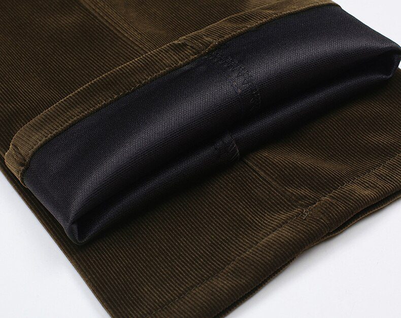 Autumn Men Classic Corduroy Formal Suit Pants Male Slim Fit Business Fashion Trousers Casual Big Size Men's Wedding Dress 3XMR37