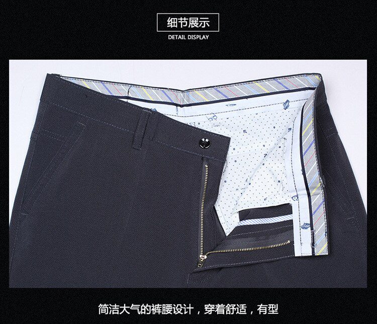 Spring summer Suit Pants For Men Loose Men Dress Pants Classic Straight Formal Mens Business Thin Linen Trousers Size 30-42