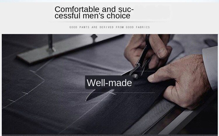 ICPANS Double Pleated Suit Pants Men Straight Loose Office Formal Dress Trouser for Man Black Gray High Waist Big Size 40 42 44