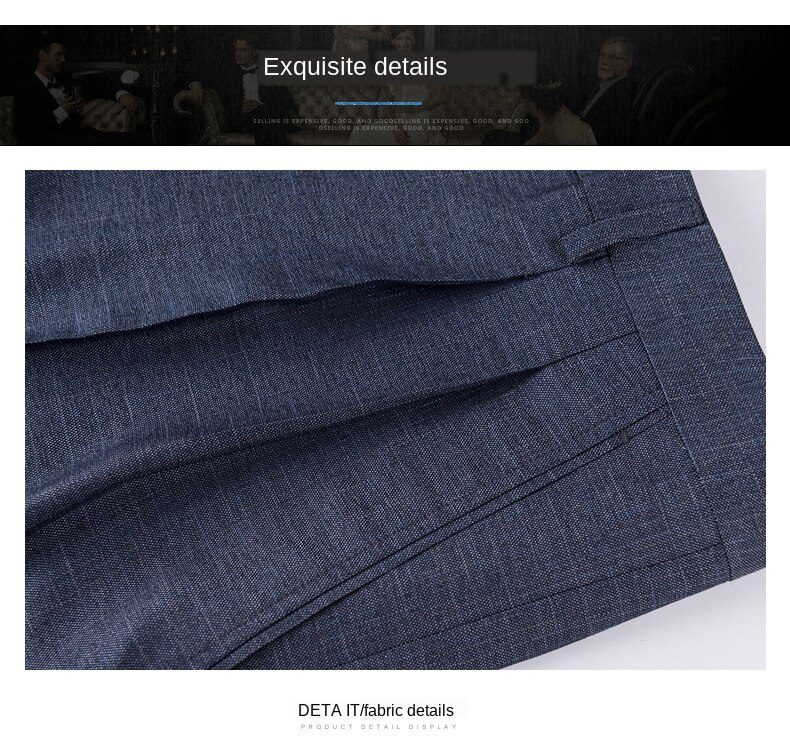 ICPANS Double Pleated Suit Pants Men Straight Loose Office Formal Dress Trouser for Man Black Gray High Waist Big Size 40 42 44