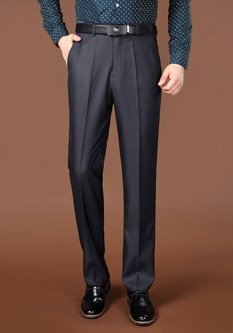 29-44 Men Business Suit Baggy Dress Pants Spring Autumn Male Casual Classic 8 Colors Regular Fit Office Formal Long Trousers