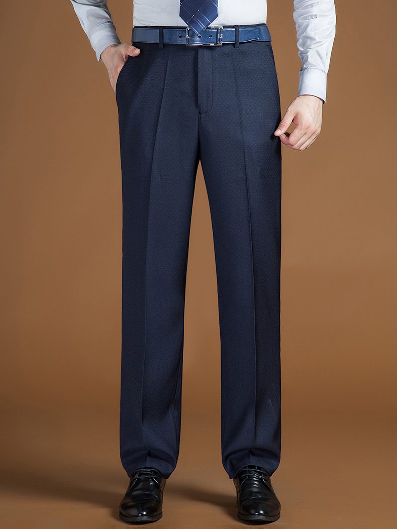 29-44 Men Business Suit Baggy Dress Pants Spring Autumn Male Casual Classic 8 Colors Regular Fit Office Formal Long Trousers