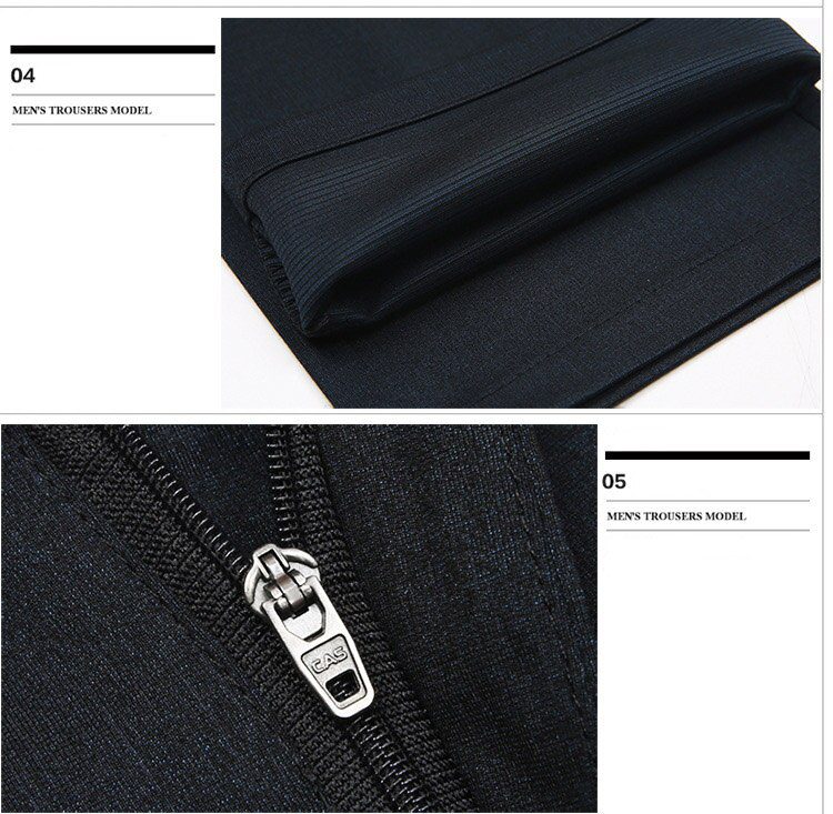 ICPANS Mens Suit Pants Autumn Men Dress Pants Straight Business Office Mens Formal Pants Big Size Classic Trousers Male