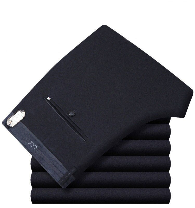 ICPANS Mens Suit Pants Autumn Men Dress Pants Straight Business Office Mens Formal Pants Big Size Classic Trousers Male