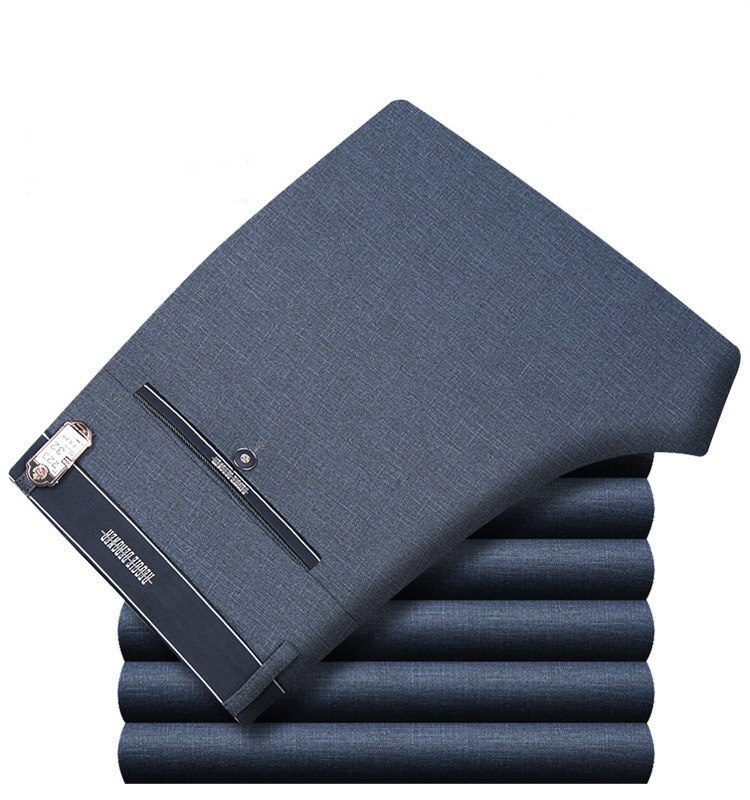 ICPANS Mens Suit Pants Autumn Men Dress Pants Straight Business Office Mens Formal Pants Big Size Classic Trousers Male