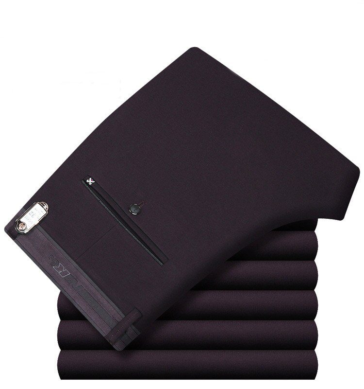 ICPANS Mens Suit Pants Autumn Men Dress Pants Straight Business Office Mens Formal Pants Big Size Classic Trousers Male