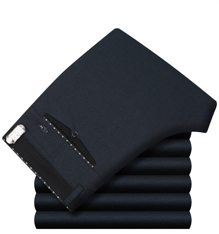 ICPANS Mens Suit Pants Autumn Men Dress Pants Straight Business Office Mens Formal Pants Big Size Classic Trousers Male