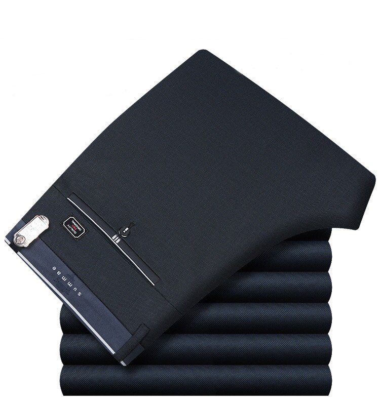 ICPANS Mens Suit Pants Autumn Men Dress Pants Straight Business Office Mens Formal Pants Big Size Classic Trousers Male